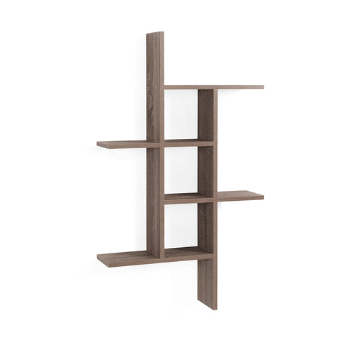 Danya B. Cantilever Cubby Decorative Modern Wall Mount Shelf – Horizontal or Vertical (Black)