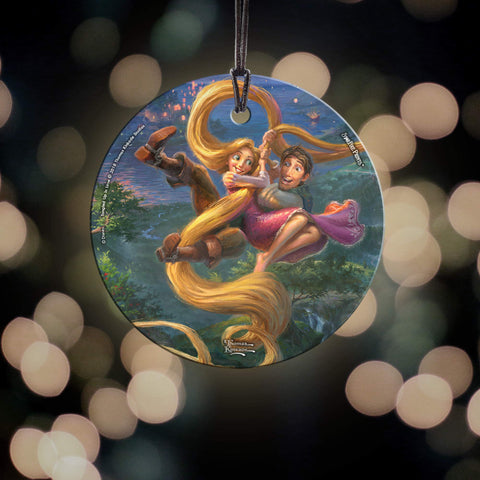 Disney – Tangled – Rapunzel – Tangled Up in Love - 3.5” Starfire Prints Hanging Glass Print Accessory – Light Catching Hanging Accessory – Ideal for Gifting and Collecting