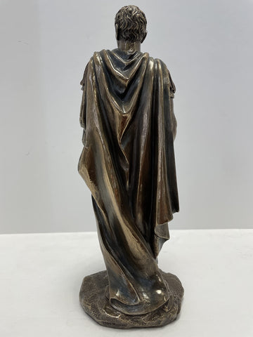 Gaius Julius Caesar in Roman Military Uniform Statue Bronze Finish