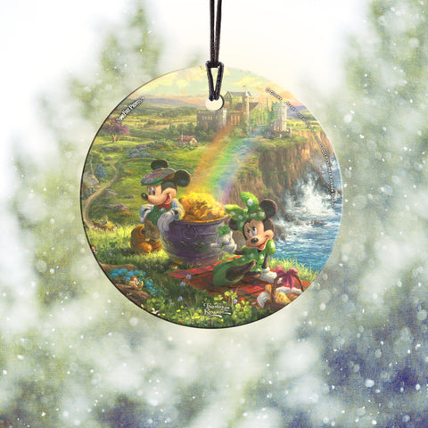 Mickey and Minnie Mouse in Hollywood 3.5” Starfire Prints Hanging Glass Print Accessory