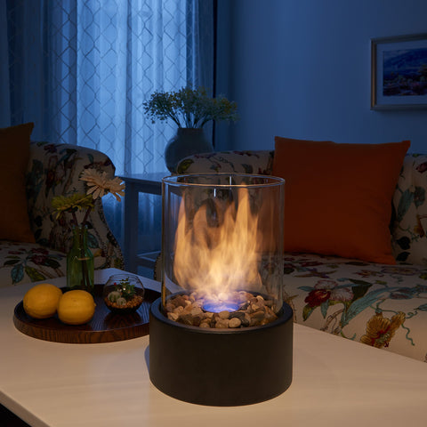 Danya B. Indoor/Outdoor Portable Tabletop Fire Pit – Clean-Burning Bio Ethanol Ventless Fireplace - Large