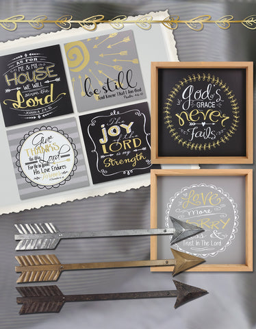 Young's Metal Wall Friendship Arrow Decorative Sign (Set of 3), 24" x 3.25" x 1"