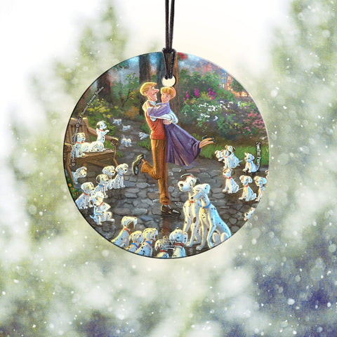 Disney - 101 Dalmatians - 3.5” Starfire Prints Hanging Glass Print Accessory – Ideal for Gifting and Collecting