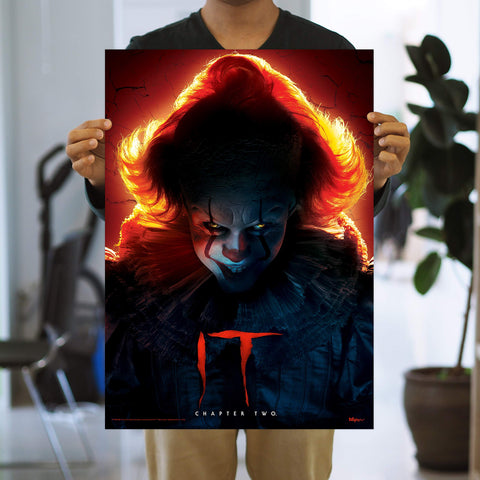 MIGHTYPRINT IT Chapter 2 – Pennywise the Dancing Clown – Deadlights – Stephen King Horror - Durable 17” x 24" Wall Art – NOT Made of Paper – Officially Licensed Collectible