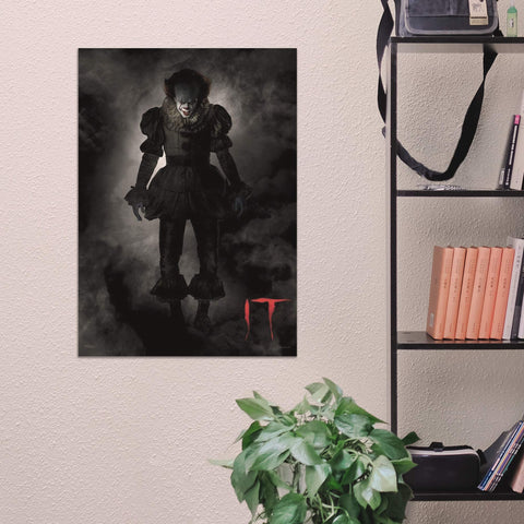 MIGHTYPRINT IT Chapter 2 – Pennywise the Dancing Clown – Deadlights – Stephen King Horror - Durable 17” x 24" Wall Art – NOT Made of Paper – Officially Licensed Collectible